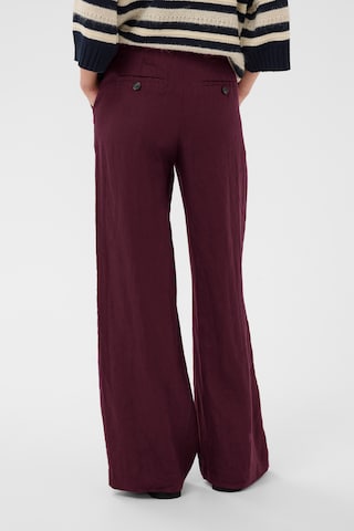 Wide Leg Pantalon 'NinnesPW' Part Two en rouge