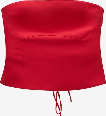 Pull&BearTop - crvena boja: prednji dio