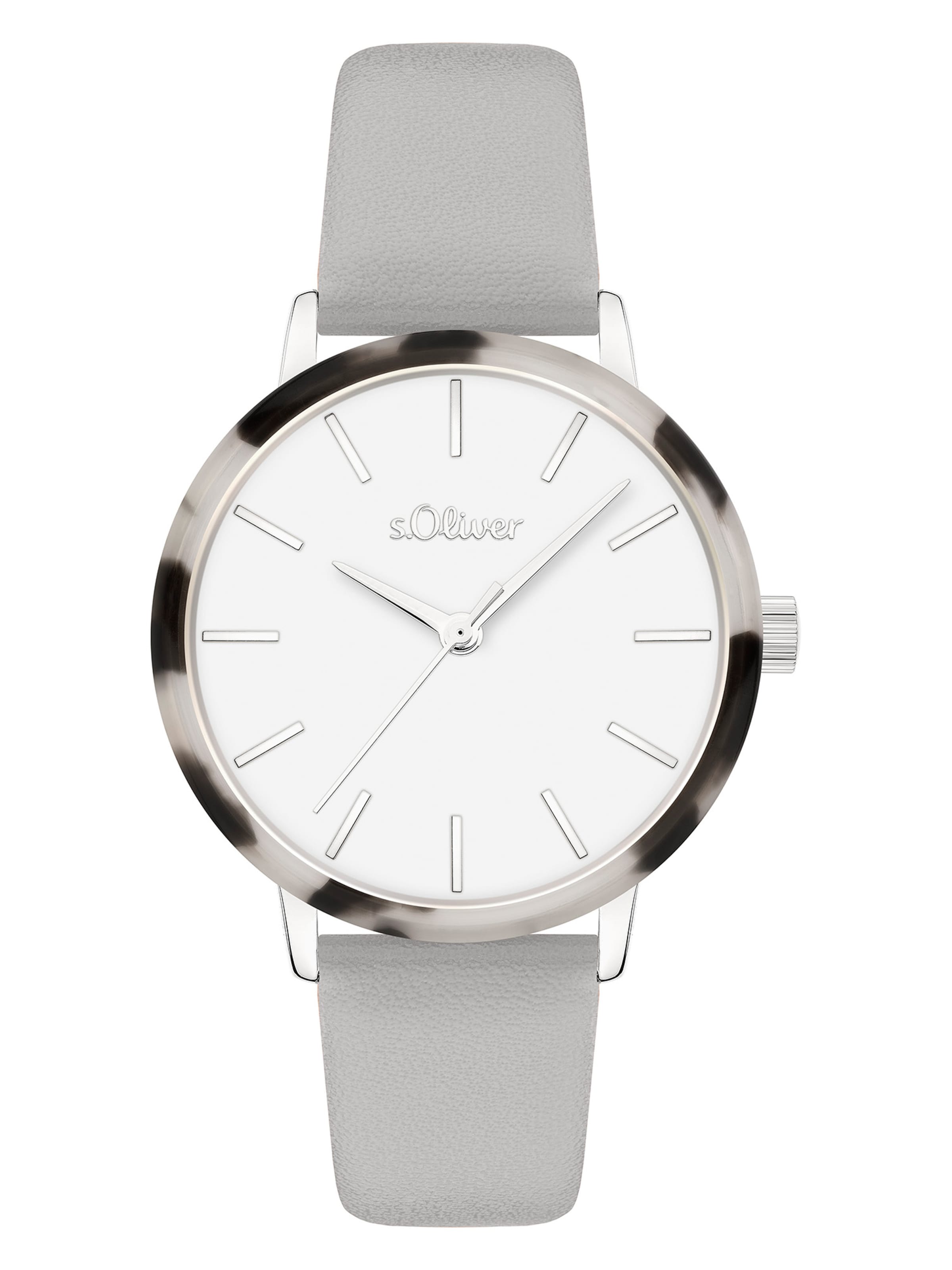 Montre à affichage analogique s.Oliver en gris : devant