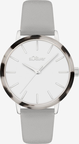 Montre à affichage analogique s.Oliver en gris : devant