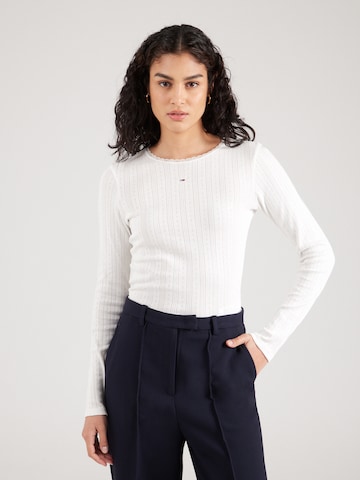 Maglietta di Tommy Jeans in bianco: frontale