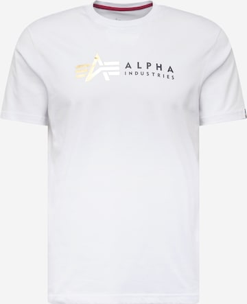 ALPHA INDUSTRIES - Camisa em branco: frente