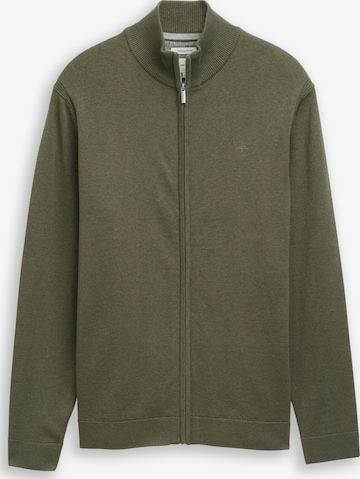 TOM TAILOR Knit cardigan in Green: front