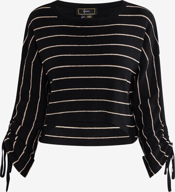 Pull-over faina en noir : devant