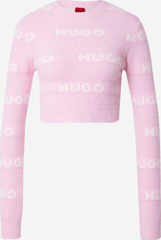 HUGO Sweater 'Slotelle' in Pink: front