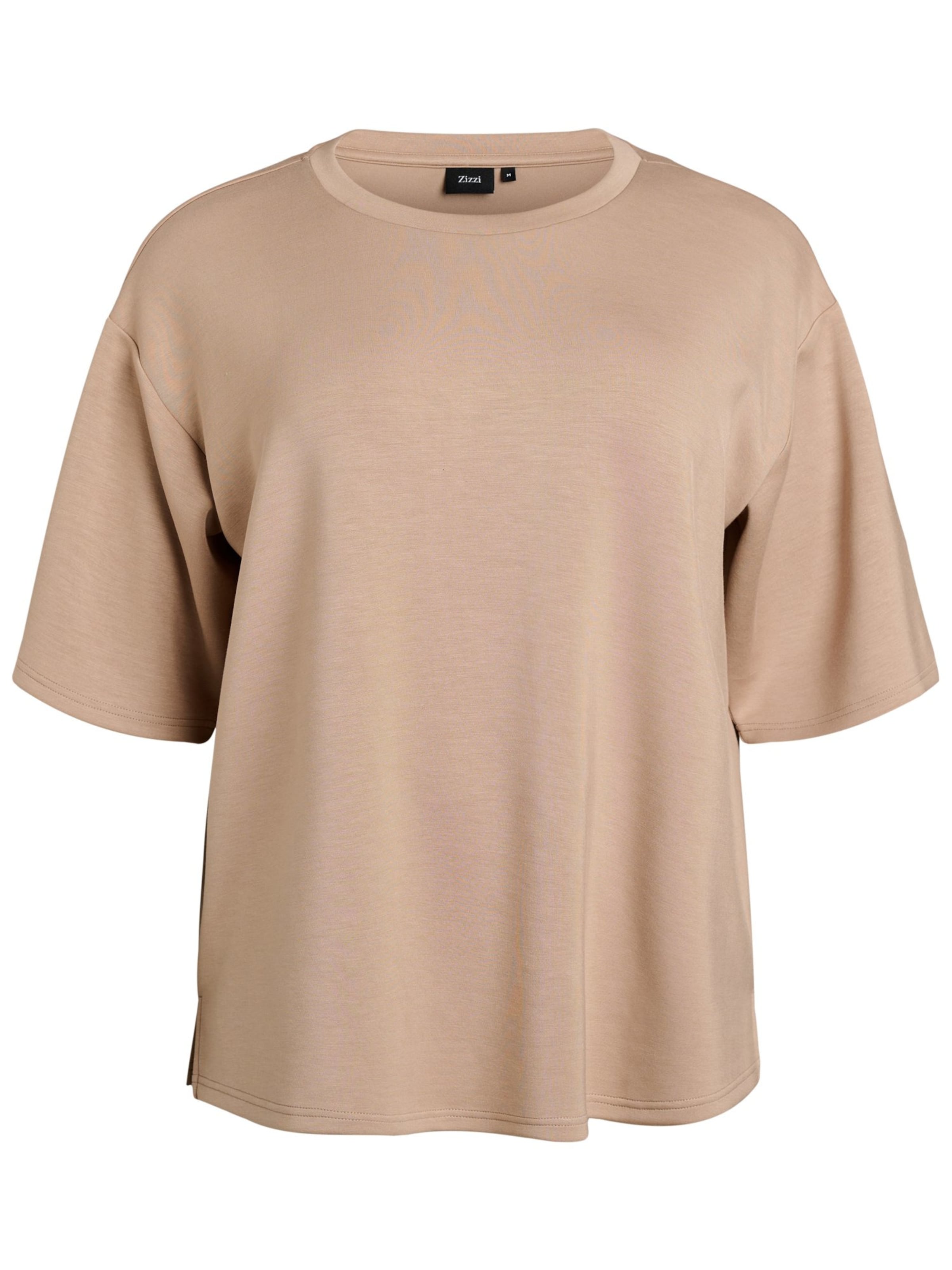 Zizzi Póló 'Malruna' - barna: elől
