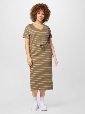 ONLY Carmakoma Dress 'May' in Green: front