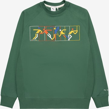 PUMA Sweatshirt in Green: front