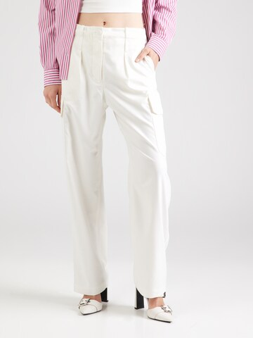 Samsøe Samsøe Loose fit Cargo Pants in White: front