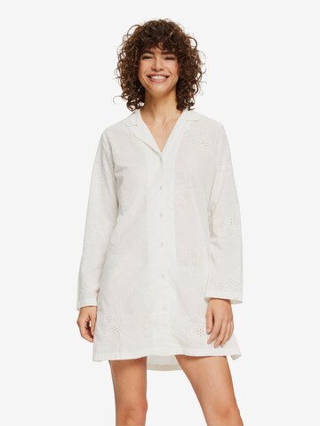 Chemise de nuit ESPRIT en blanc : devant