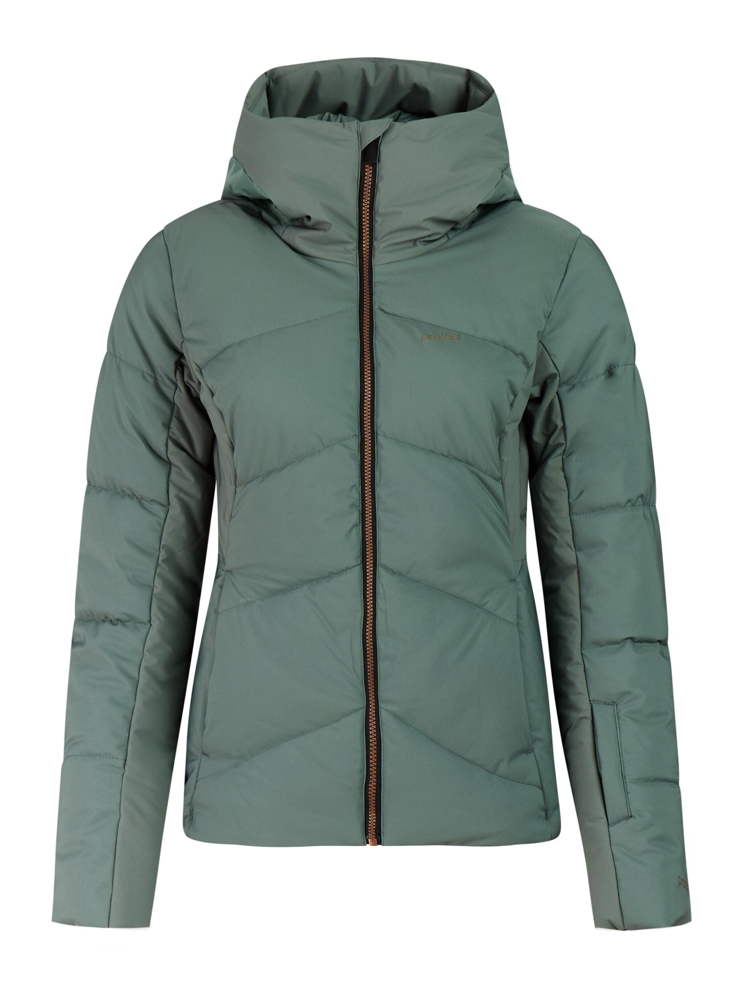 PROTEST Sportjacke 'PRTHelez'‌‌‌‌‌‌‌‌‌ in Grün: Vorderseite