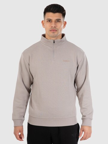 Smilodox Sweatshirt ' Emilio ' in Beige: voorkant