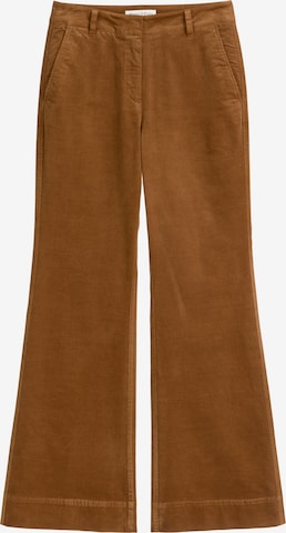 Marc O'Polo Flared Broek in Bruin: voorkant