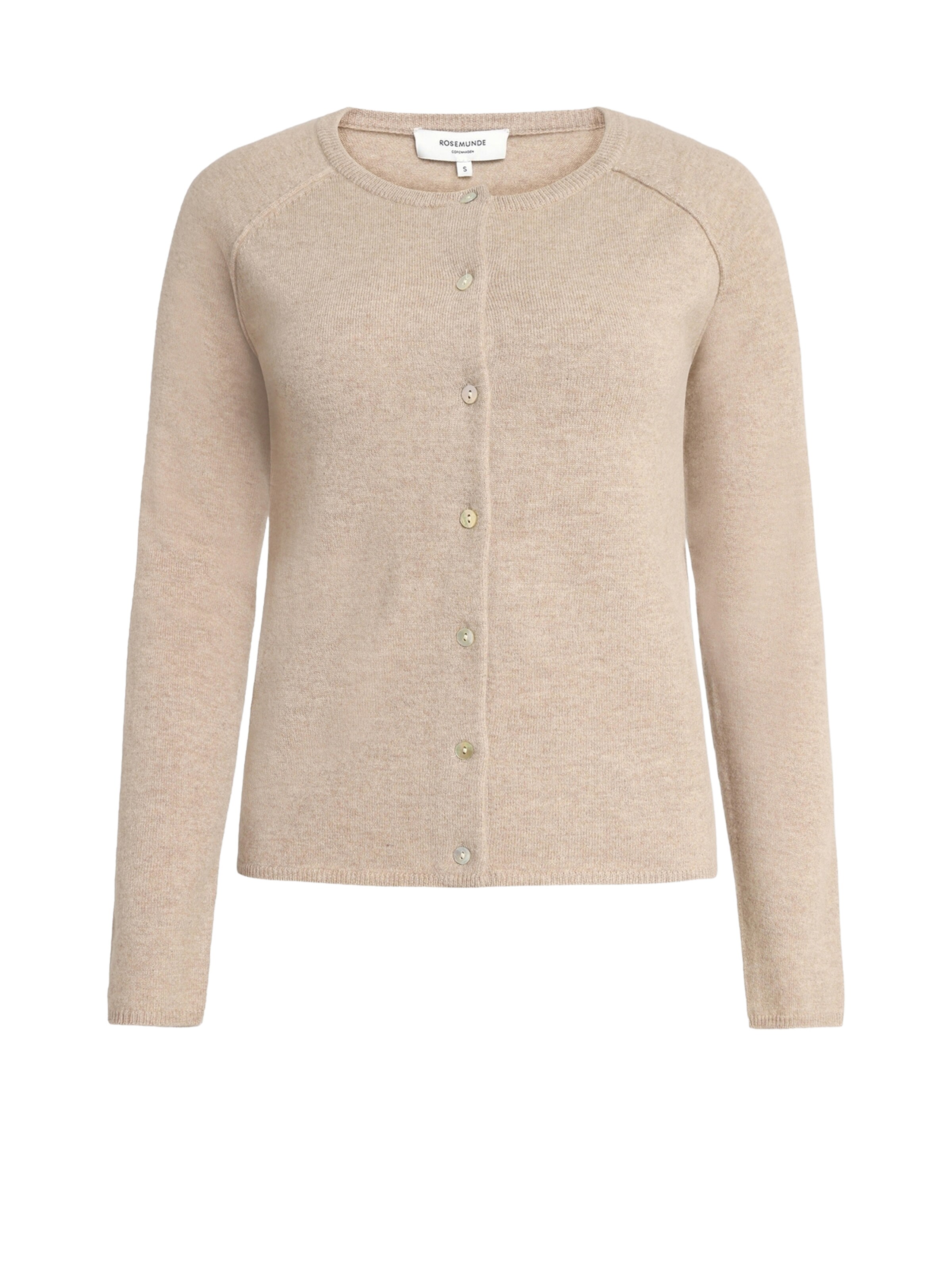 rosemunde Knit Cardigan in Beige: front