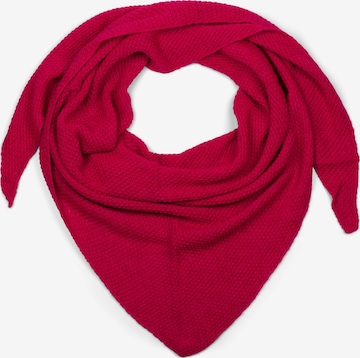 styleBREAKER Tuch 'Strick Dreiecktuch Einfarbig' in Pink: Vorderseite