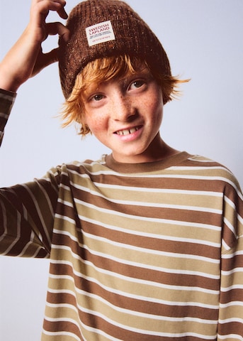 Tricou 'SCOFFEE' de la MANGO KIDS pe maro