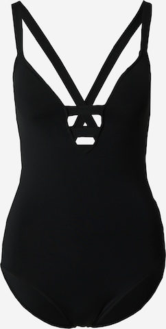 Seafolly Triangle Swimsuit in Black: front