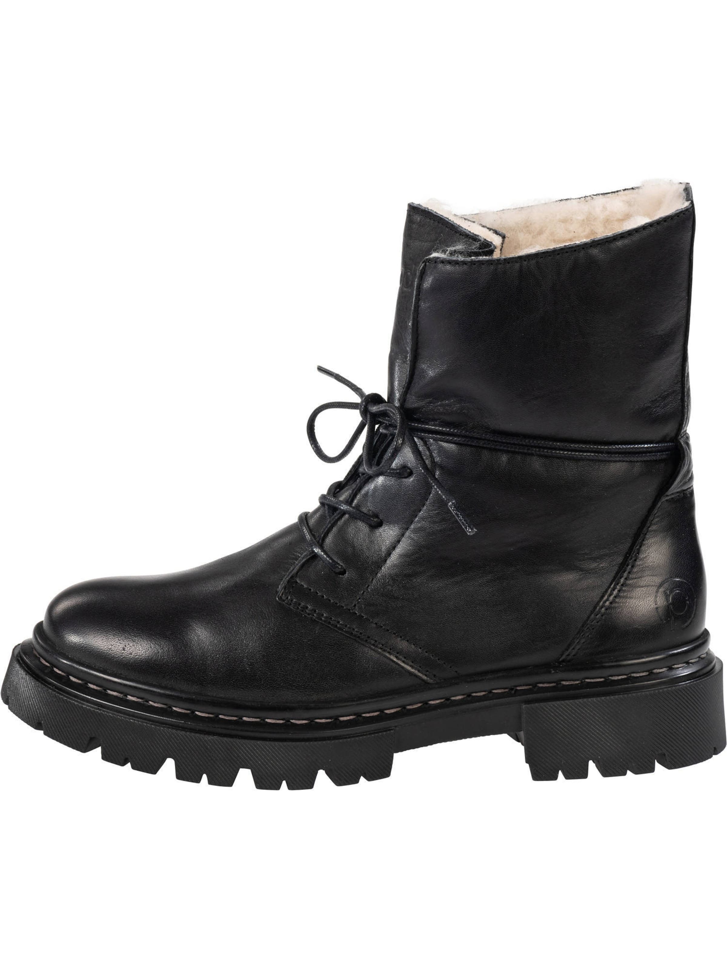 Bottines à lacets 'Kasos Block' Palado en noir