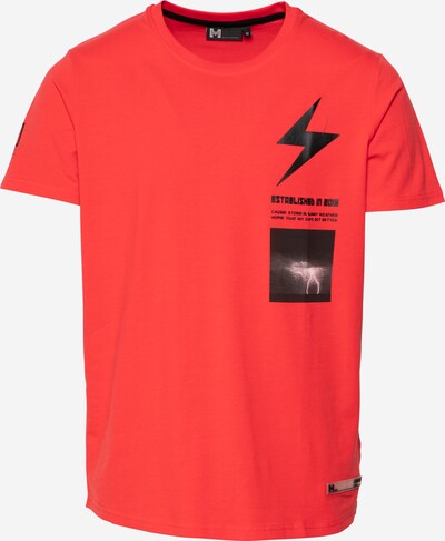 Hailys Men T-Shirt 'Flash' en rouge / noir, Vue avec produit
