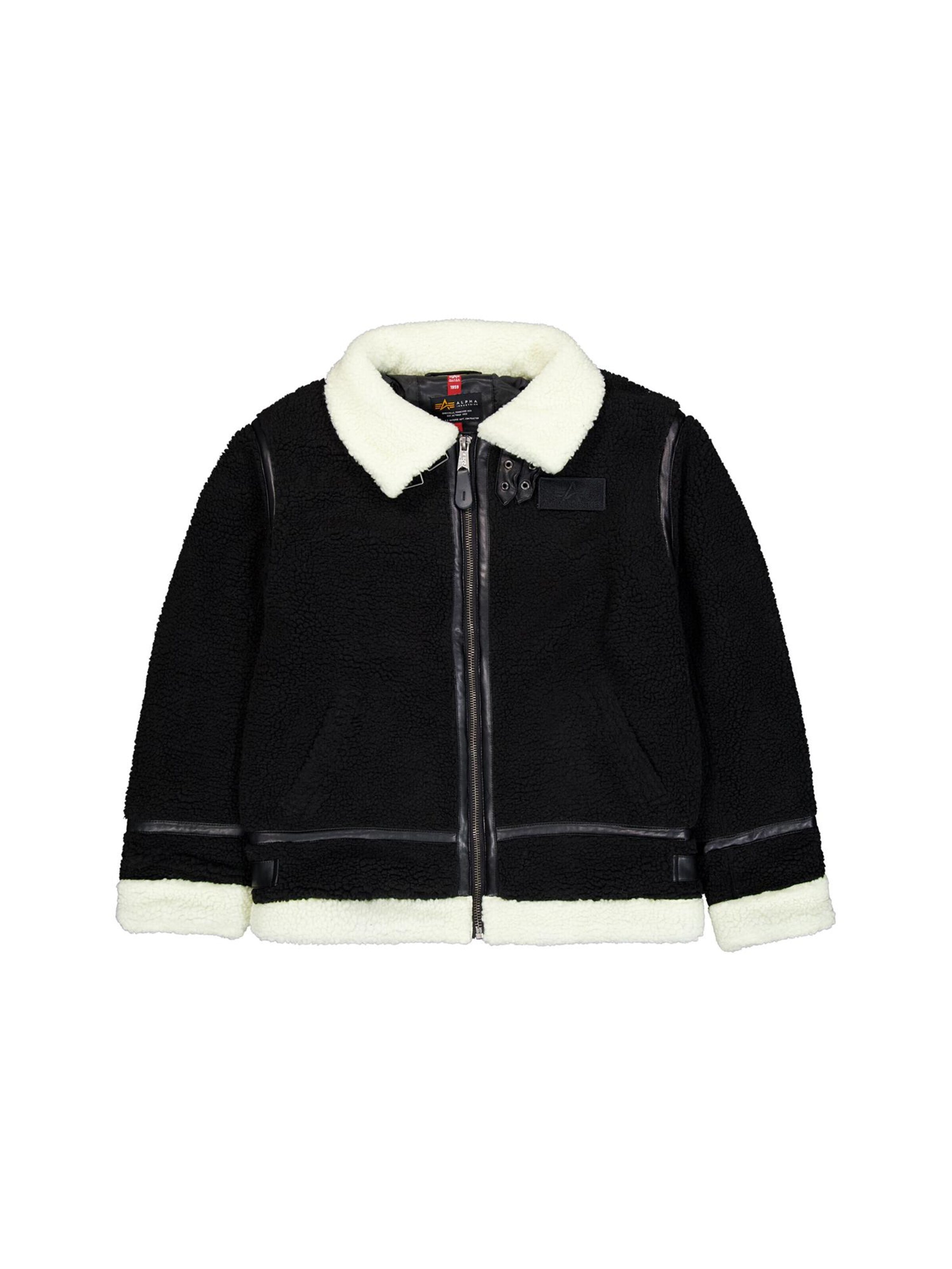 ALPHA INDUSTRIES Jacke in Schwarz: Vorderseite