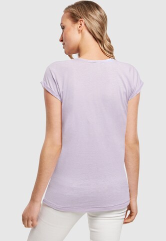 Merchcode Shirt 'Abstract Waves' in Lila