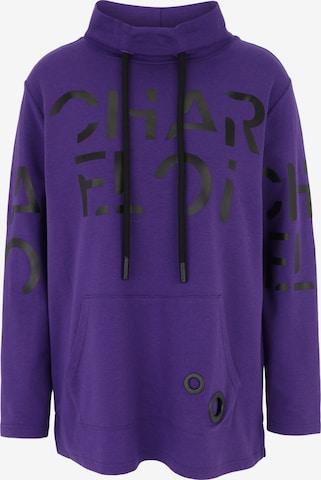 Doris Streich Sweatshirt in Purple: front