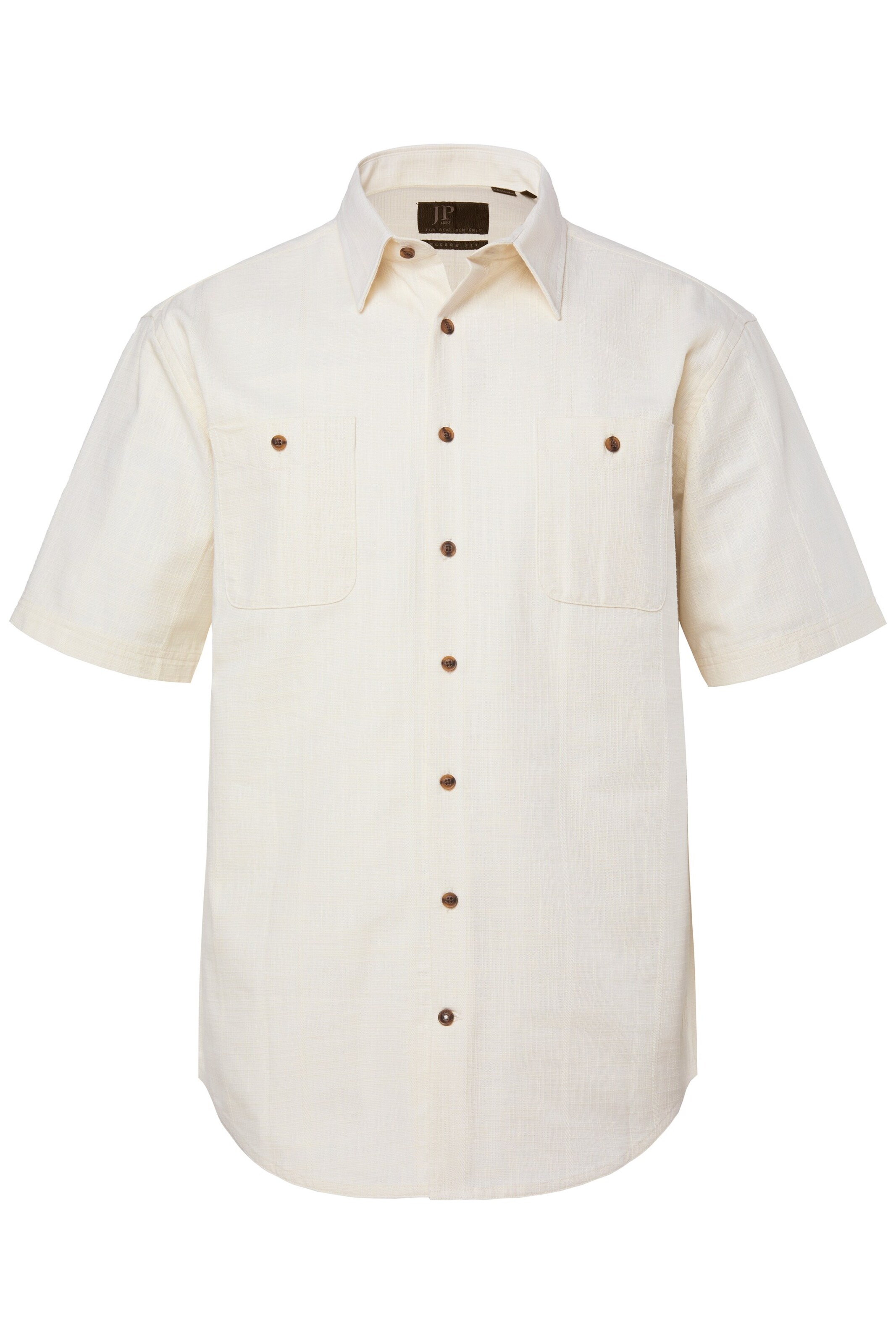 JP1880 Regular Fit Hemd in Weiß: Vorderseite