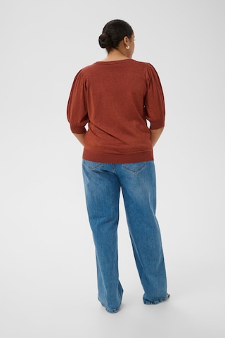 KAFFE CURVE Pullover 'KCRegitta' i brun