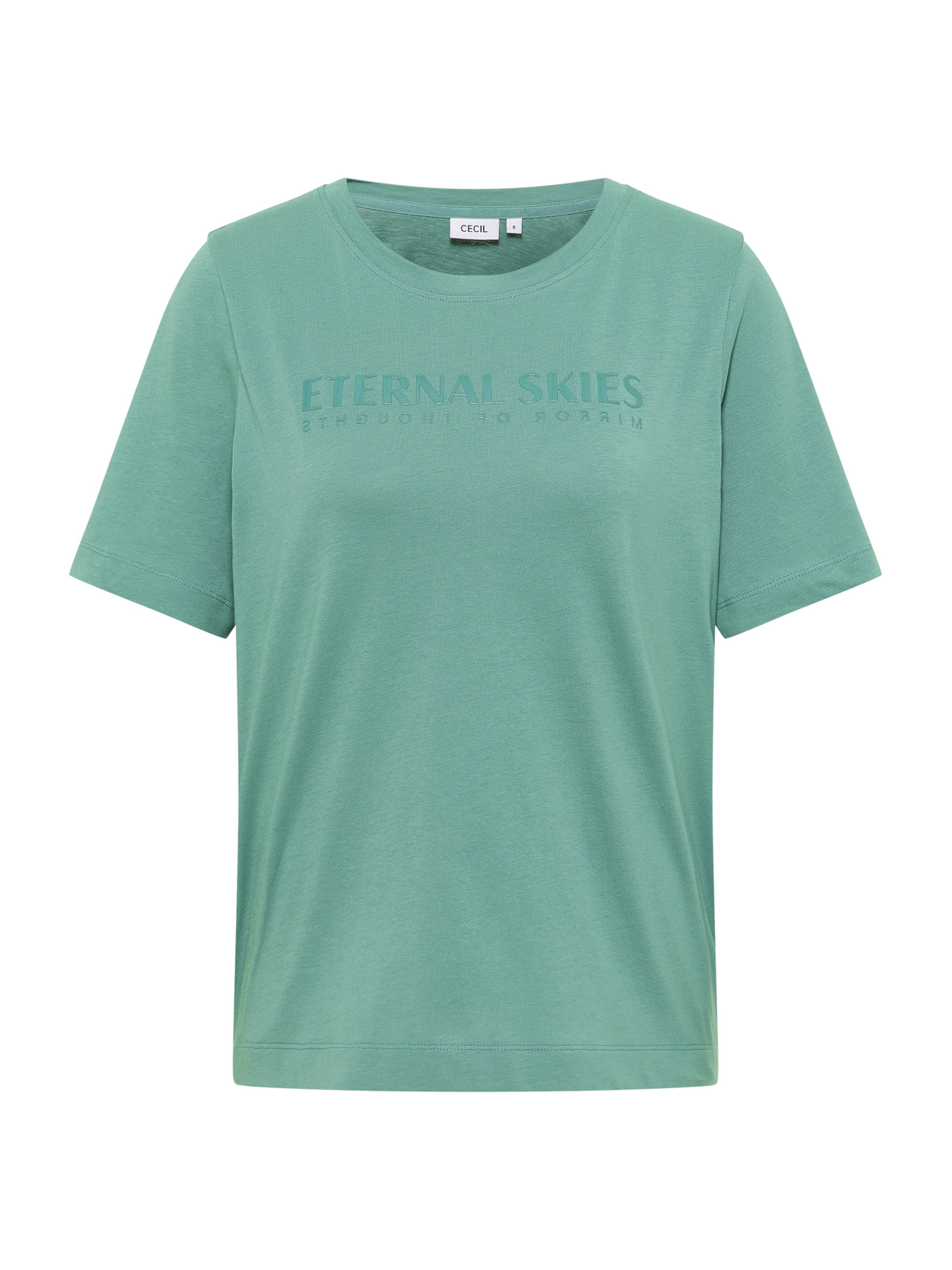 CECIL Shirt 'Eternal Skies' in Green: front