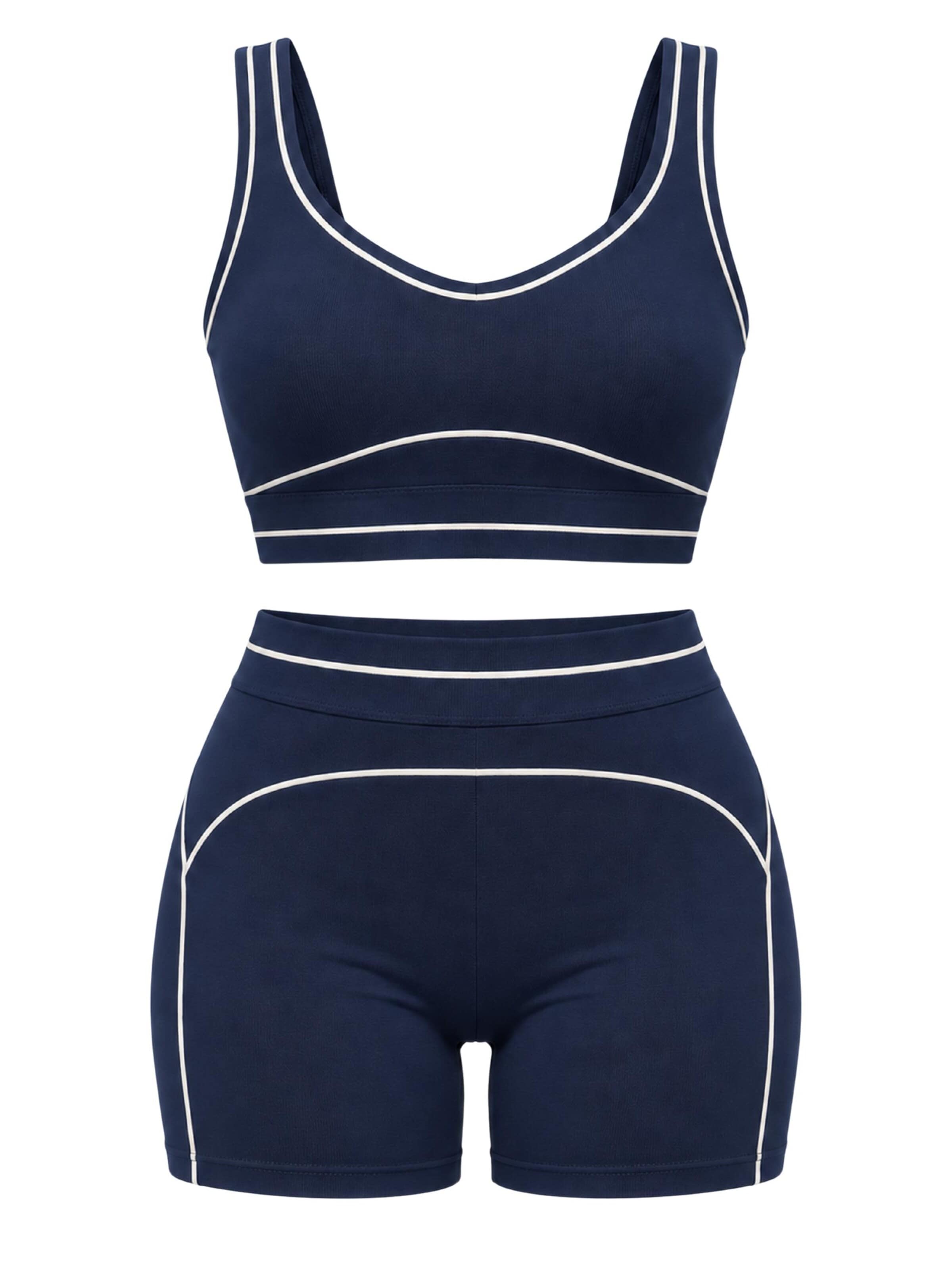 FemmeTone Sports Suit 'Sarai' in Blue: front