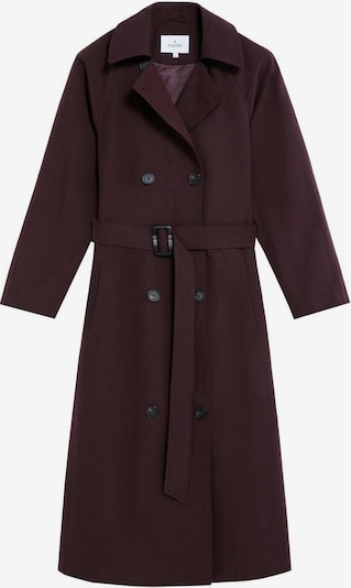 Demisezoninis paltas iš Scalpers, spalva – burgundiško vyno spalva, Prekių apžvalga