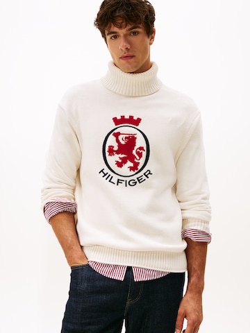 Pull-over TOMMY HILFIGER en beige : devant