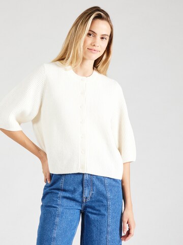 & Other Stories Gebreid vest in Wit: voorkant