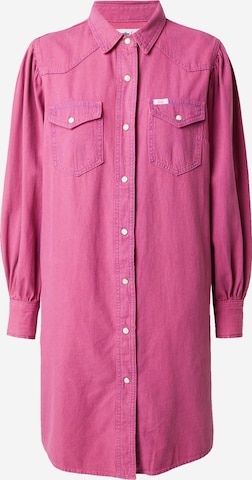 Robe-chemise WRANGLER en rose : devant