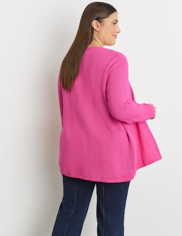 SAMOON Knit Cardigan in Pink