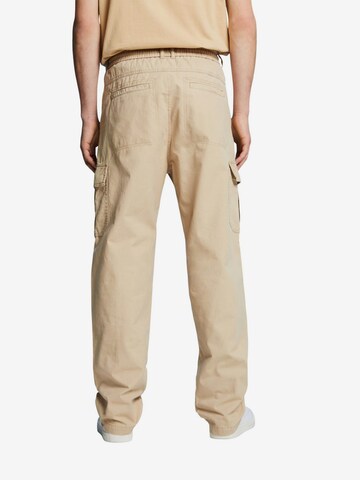 Regular Pantalon cargo ESPRIT en beige