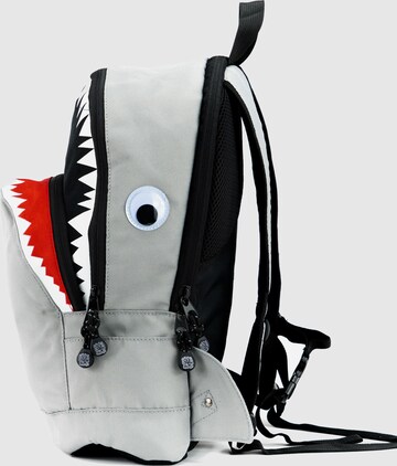 Pick & Pack Backpack ' Shark Shape M ' in Grey