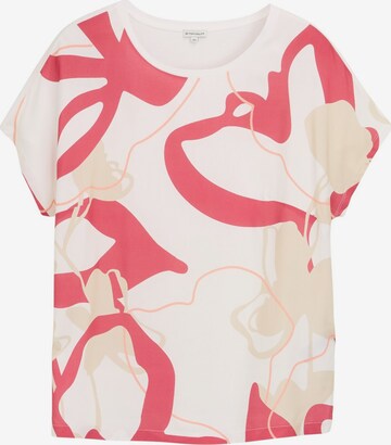 T-shirt Tom Tailor Women + en blanc : devant