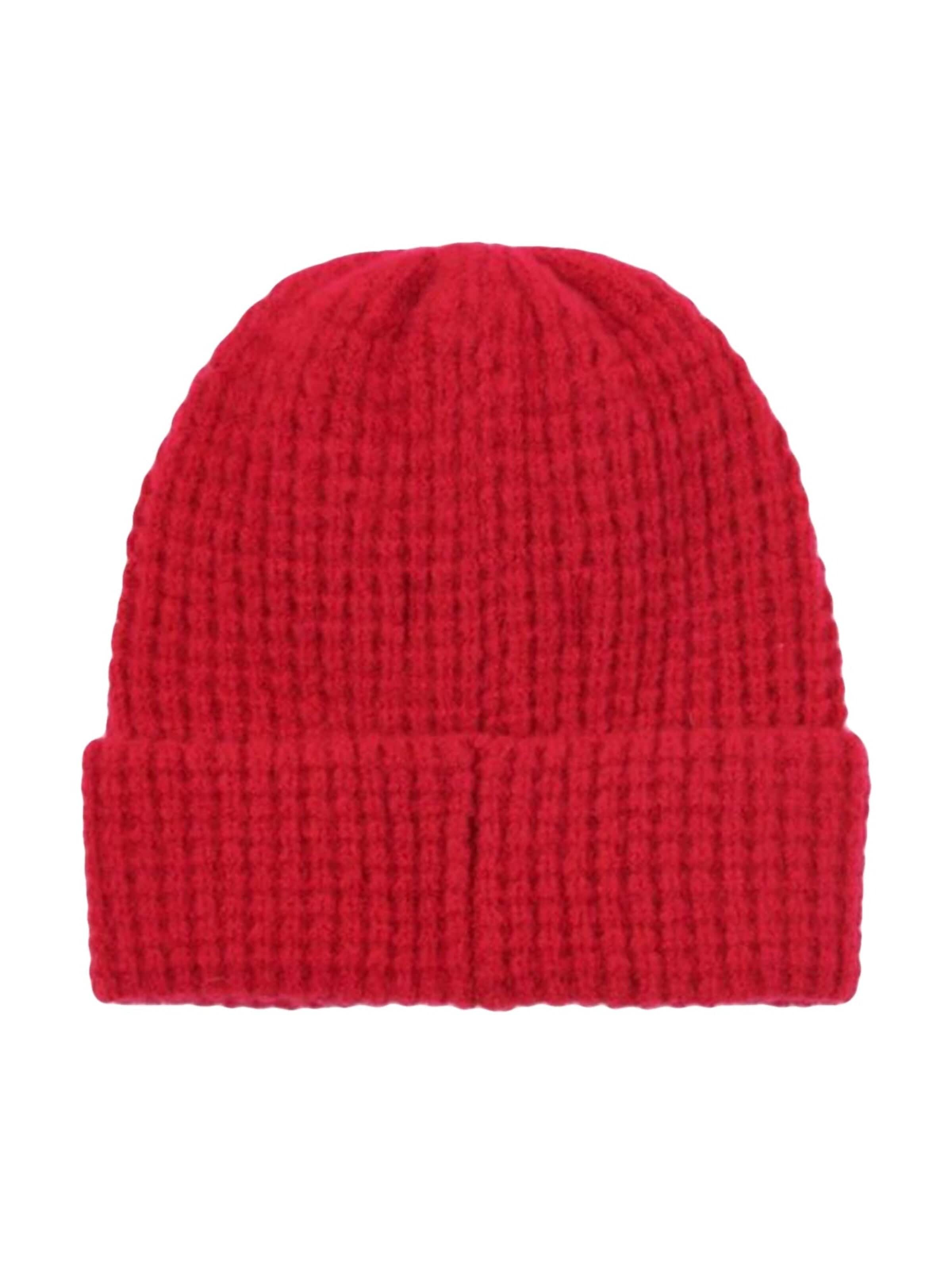 Bonnet 'WAFFLE BEANIE HAT EQUESTRIAN RED' PENFIELD en rouge