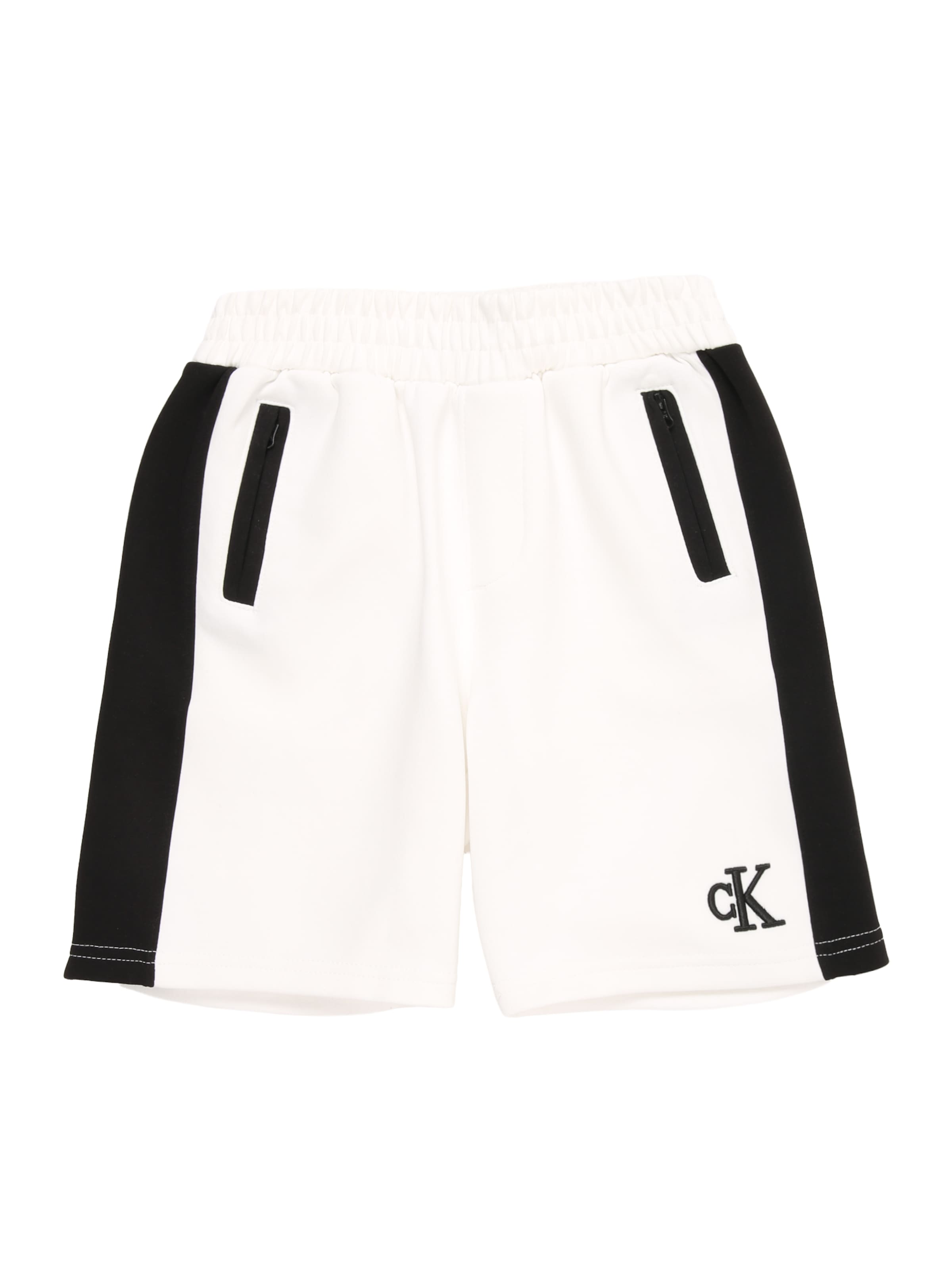 Calvin Klein Jeans - Pantalón en blanco: frente