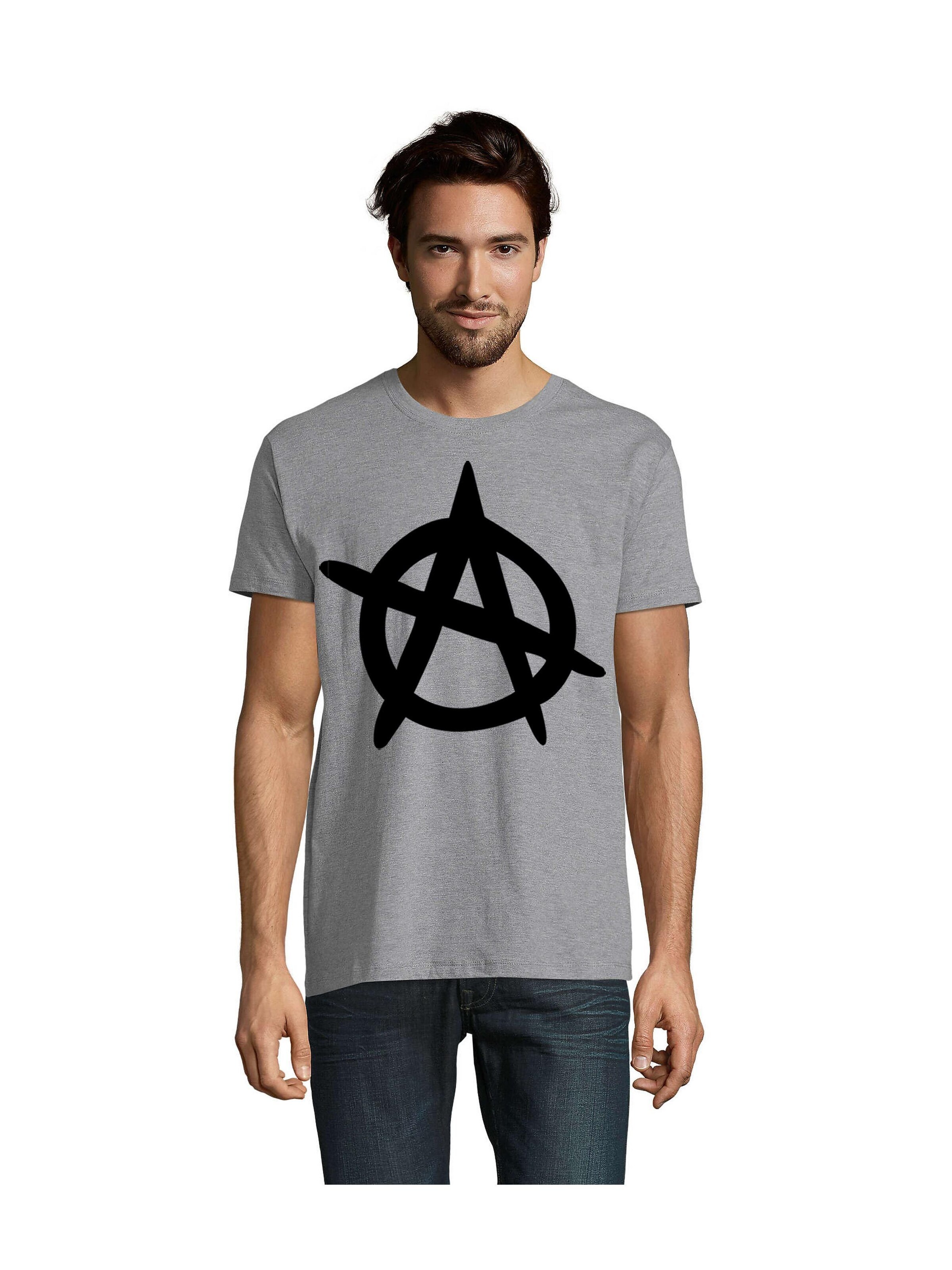 Blondie & Brownie Shirt 'AnarchyA'‌‌‌‌ in 5XL in grau, Produktansicht