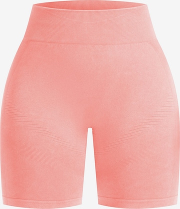 Smilodox Slimfit Leggings in Oranje: voorkant