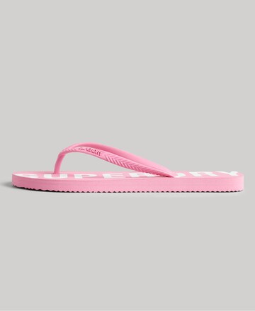 Superdry T-Bar Sandals in Pink