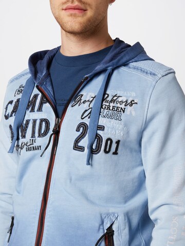 CAMP DAVID Sweatvest 'Land Of Legends' in Blauw