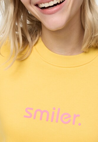 smiler. Sweatshirt in Geel