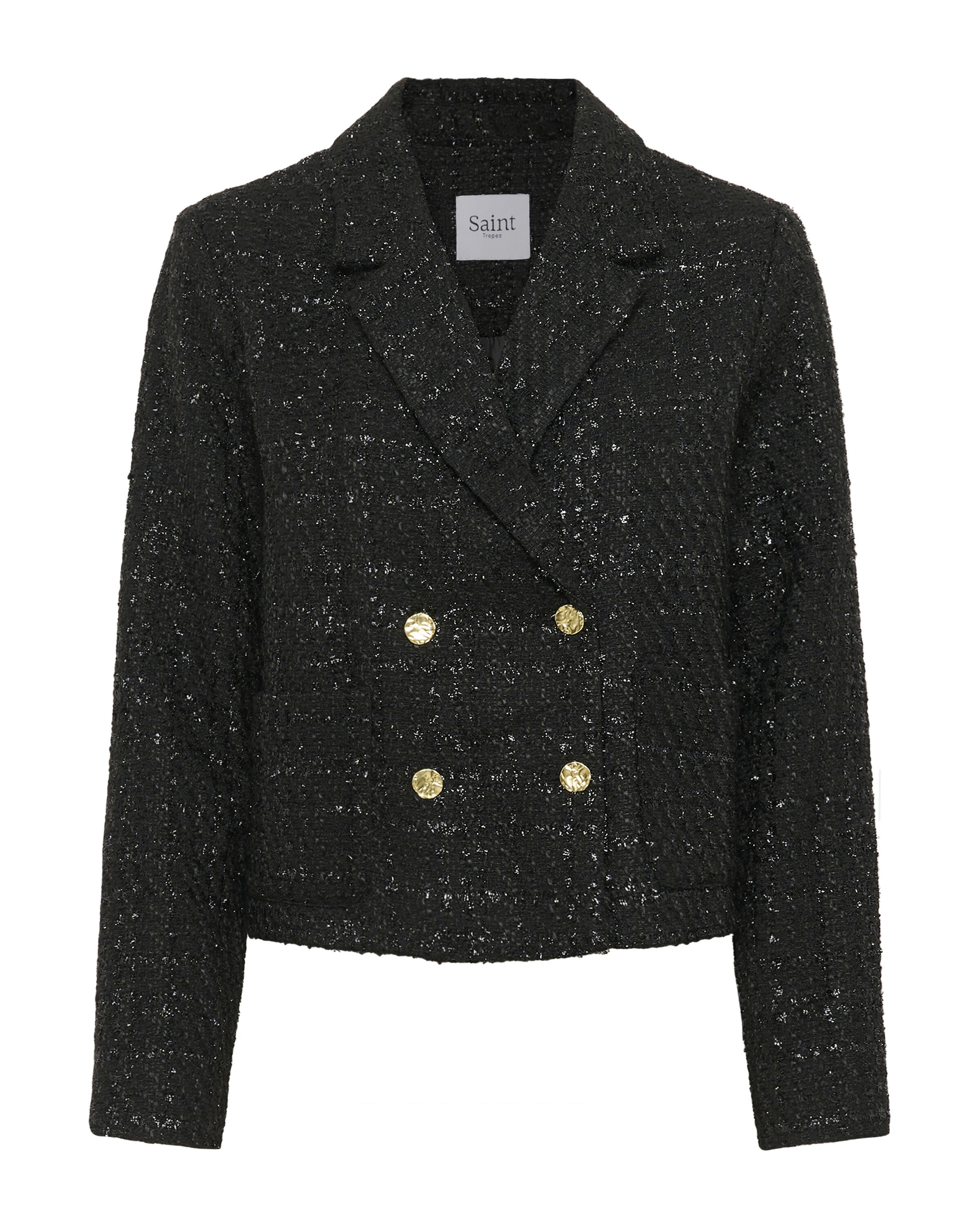 SAINT TROPEZ Blazer in Schwarz: Vorderseite