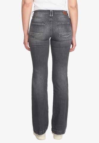 Le Temps Des Cerises Flared Jeans in Grey