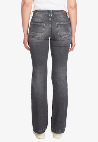 Le Temps Des Cerises Flared Jeans in Grey