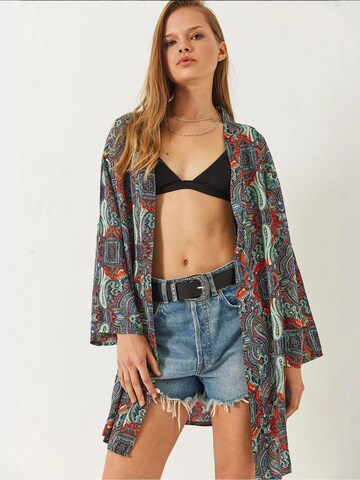 Kimono Bianco Lucci en mélange de couleurs