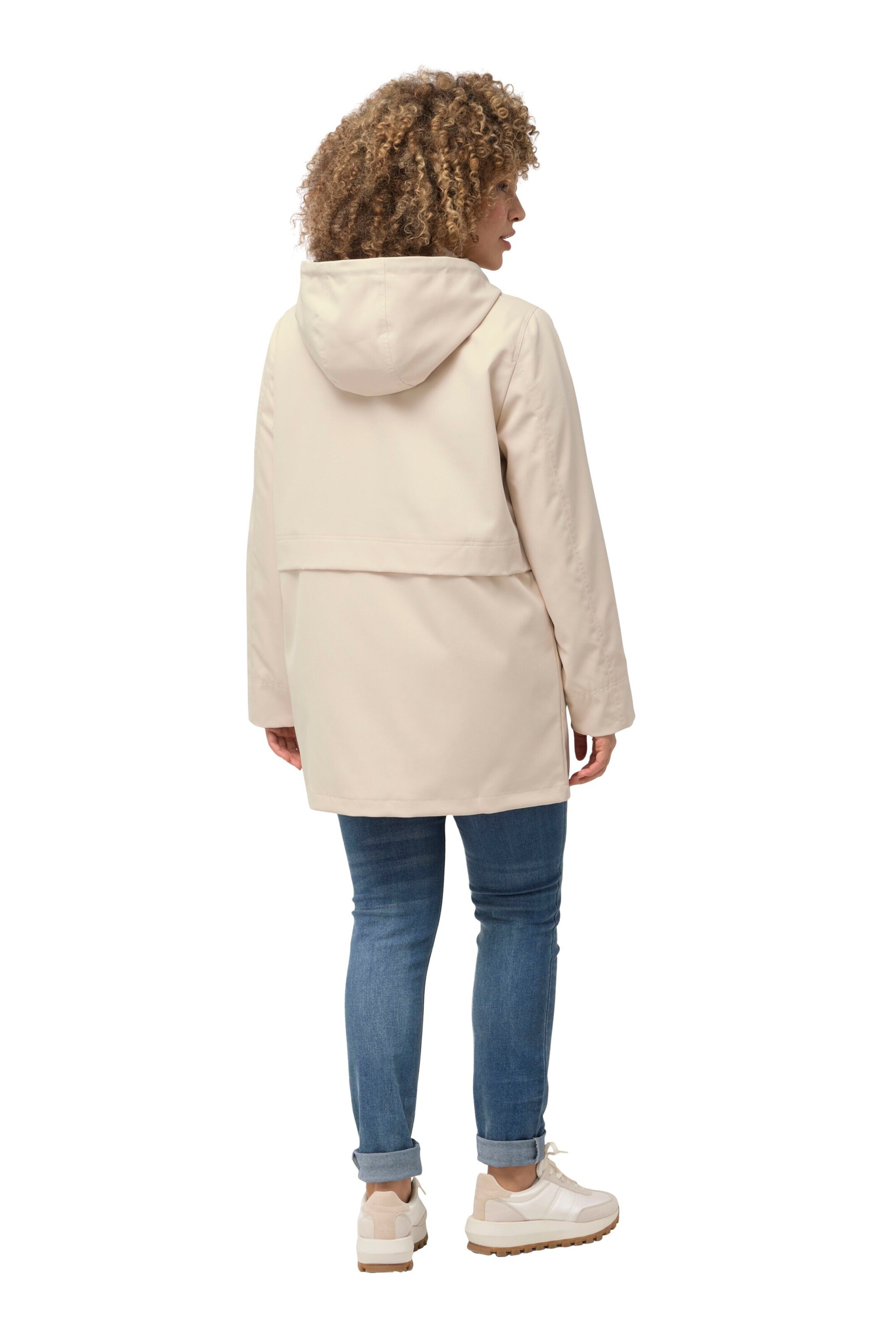 Ulla Popken Between-seasons parka in Beige